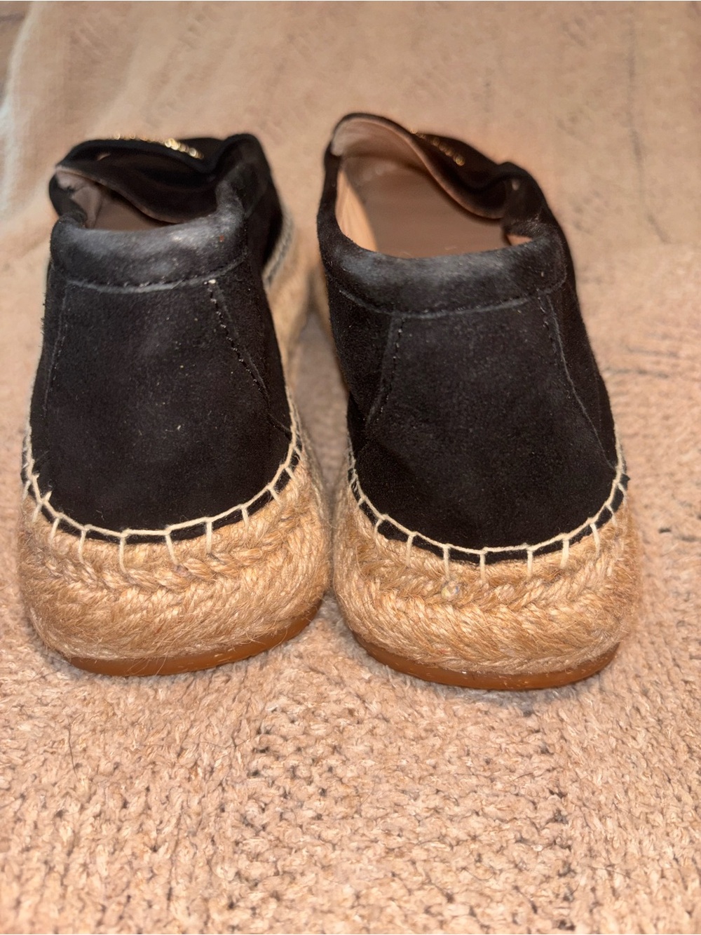 NWT Kate Spade Eastwell Black Suede Espadrille Loafers Women’s 10 - Picture 4 of 10